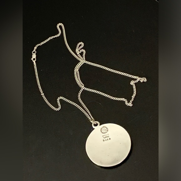 Vintage 1950s Margot De Taxco Zodiac Sterling Silver Gemini Pendant Necklace 24” - Picture 4 of 15